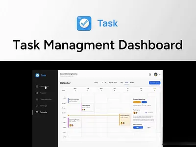 Task Management Dashboard 3d animation branding graphic design logo motion graphics ui