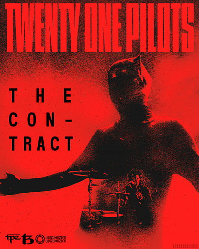THE CONTRACT alternative artwork graphic design music new photshop twentyonepilots