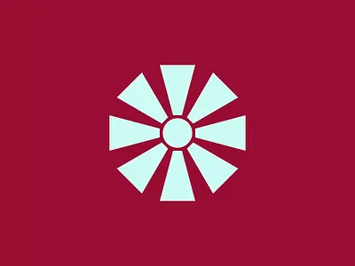 Sun animation branding glyph icon jitter morph motion red sun typography variable