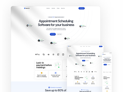 High-Converting SaaS Landing Page Design for Appointment Tool design figma landing page responsive ui ux website
