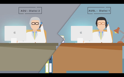 Dialisi Data 2d art 2danimation 2dart 2dcharacter animation branding charachter data data sharing design hospital illustration medics motion graphics video explainer