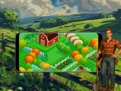 Chill Farm Adventures: A Relaxing Social Farming Game 3d animation app artwork branding design digital art game game design gaming graphic design illustration logo mobile motion graphics ss typography ui ux vector