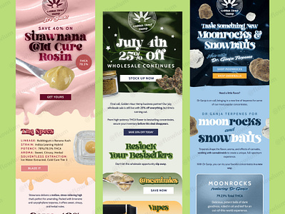CBD Product Email Design branding design email email design email marketing illustration newsletter newsletter design