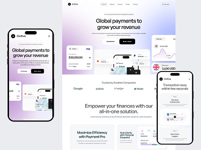 Finance Website Design crypto digital banking website finance finance design finance website finance website design fintech mobile wallet oripio payment solution product design responsive design saas saas landing page saas website ui design web design website