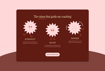 Lifecoach: Website Design, Branding, Illustration & Logo brand identity branding cartoon colorful figma fun icecream illustration lifecoach lifecoaching logo miro orange pink playful relume style guide ui ux design website design