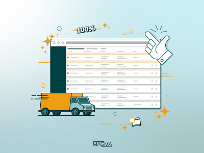 Delivery Tracking platform delivery fast illustration logistics