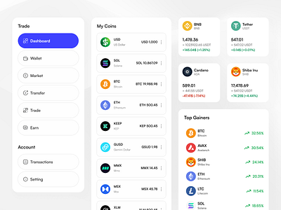 Crypto Exchange Component — Fintech 3d blockchain clean component crypto exchange ui dashboard design design component design system exchange fintech motion graphics product design saas saas app component trading app design ui ui componenet ux design web3