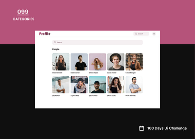 DailyUIchallenge Day 099/100 Prompt: Categories ui