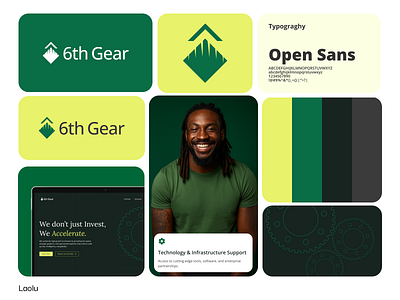 6th Gear Brand Identity brand identity design branding investment brand logo logo design minimal branding