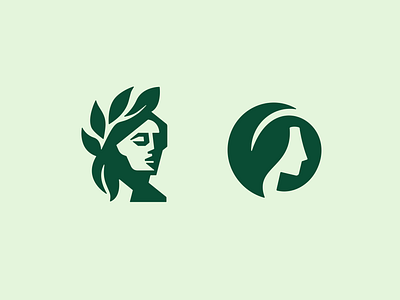 Mother Nature Logo Options agriculture agro bloom eco environment face goddess leaf logo design mother nature planet plant woman