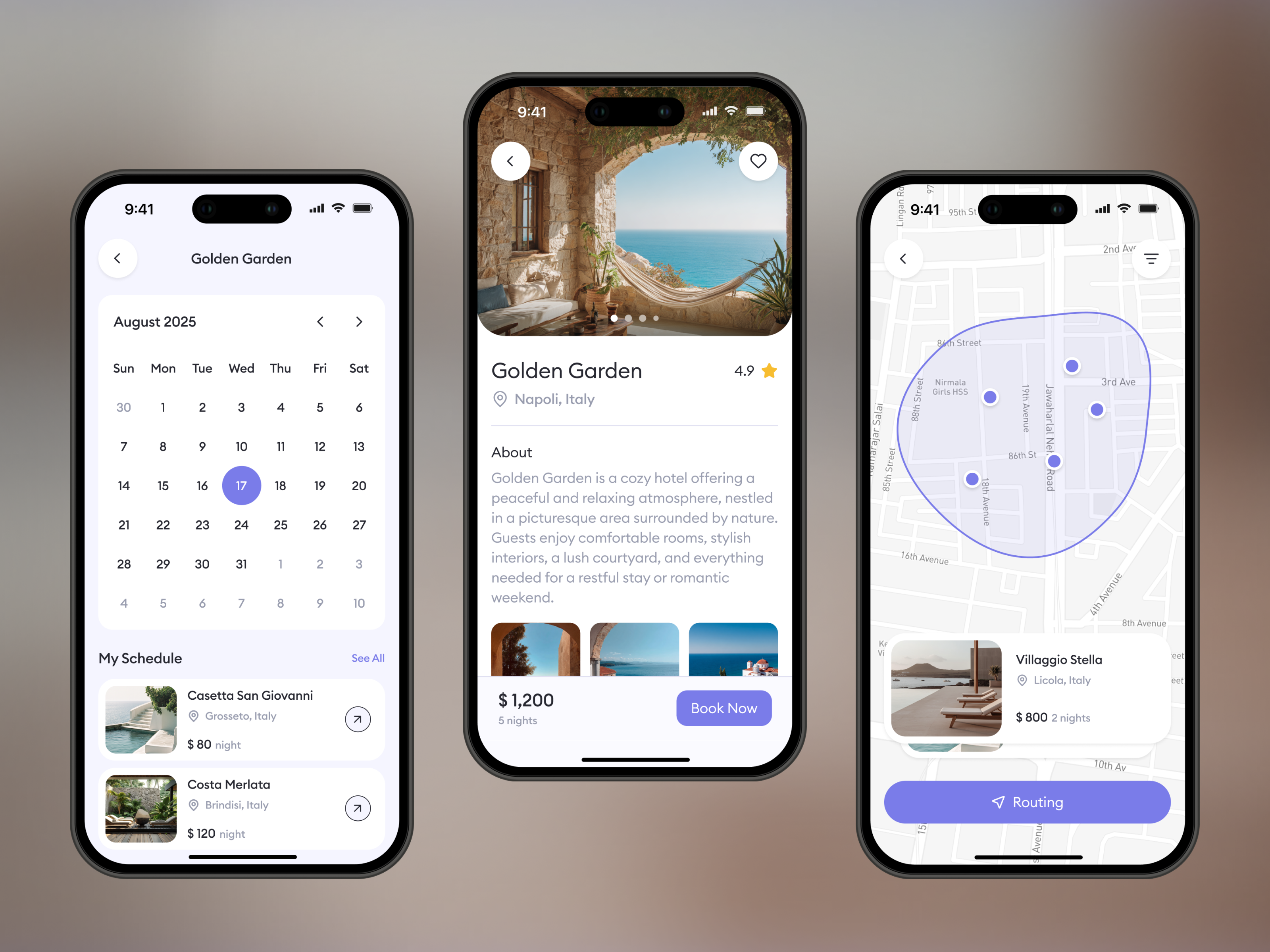 Example of Mobile App Design / From 5 Screens