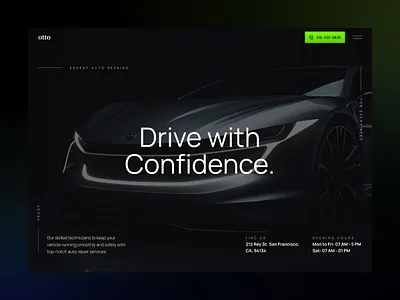 Otto: Auto Repair Website Template - Framer autorepair framer garagewebsite local business smallbusinessdesign template ui visual design website