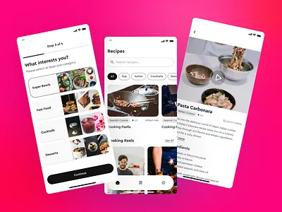 🧑‍🍳 Smart Recipe App UI – Browse, Watch & Cook with Ease app cook cooking food mobile app product design recipe recipeapp ui uidesign ux uxdesign