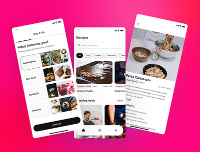 🧑‍🍳 Smart Recipe App UI – Browse, Watch & Cook with Ease app cook cooking food mobile app product design recipe recipeapp ui uidesign ux uxdesign