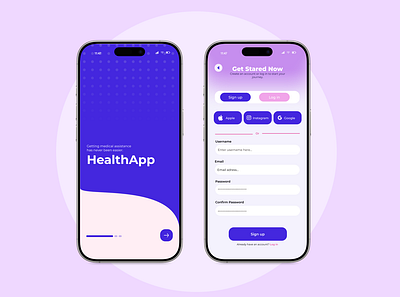 Daily UI - Day 1 Sign Up Page ui