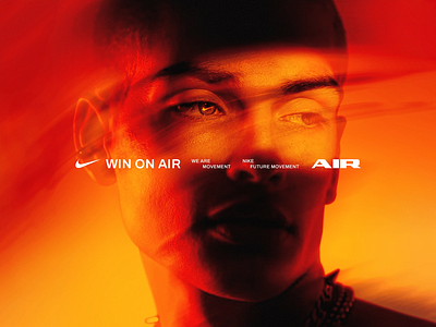 Dynamic Movement: Nike Air Visual brand identity branding branding design clean creative creative design design logo logo design logotype logotype design modern modern design nike orange win on air
