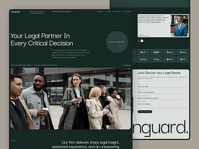 Vanguard Legal Framer Template animation design framer framer template landing page law law firm legal legal firm minimal minimalism modern typography ui ux web web design webflow website website template