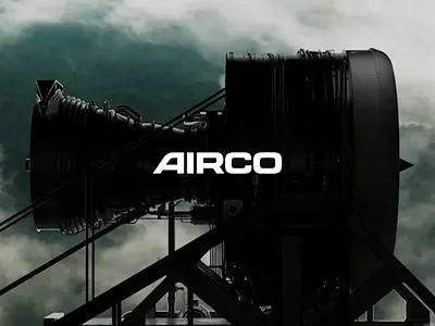 Heavy Industry Branding: AIRCO airco brand identity branding branding design branding identity corporate design dark aesthetic design engineering industrial logo design machinery manufucturing powerful tech technology