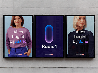 VRT MAX: Engaging Radio Personalities art direction astrid billboard brand identity branding branding design broadcasting campaign clean clean design engaging media modern modern design radio 1 sofie vrt max