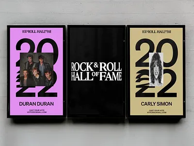 Iconic Inductions: Rock & Roll Hall of Fame Posters ad ad design advertising art art direction branding campaign colorful event promotion music musical posters poster poster collection poster design posters rock roll hall of fame typo