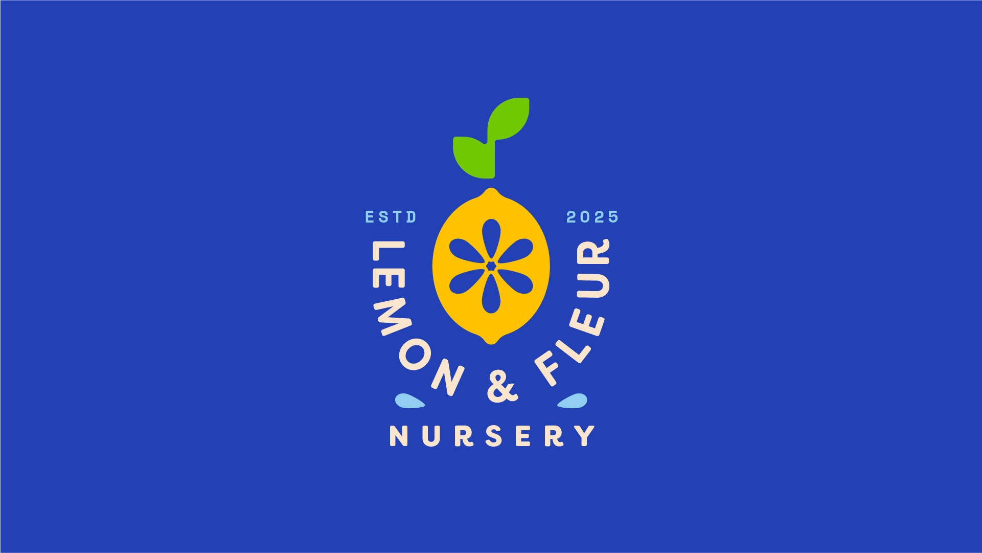 Lemon & Fleur Nursery branding design graphic design logo