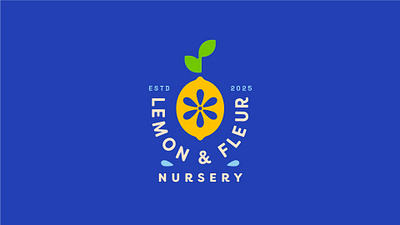 Lemon & Fleur Nursery branding design graphic design logo