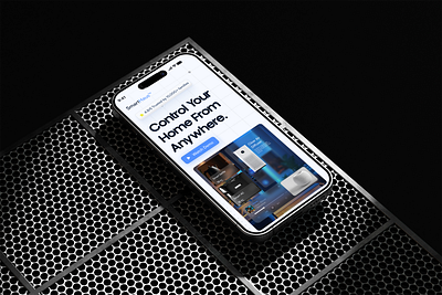 SmartHaus - Smart Home Website Hero automation clean control glassmorphism hero section home home app mobile mobile app monitor neuromorphism responsive smart smart app smart device smart home smart home ui smarthome ui uiux