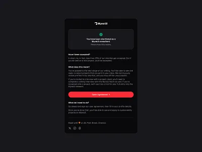 Email Notification 📩 design email mail minimal saas ui web design