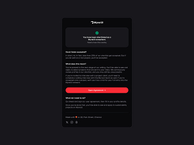 Email Notification 📩 design email mail minimal saas ui web design