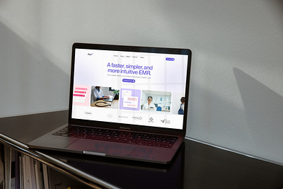 Ava EMR Website and Brand Design branding emr logo medical ui web design