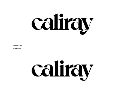 caliray logo refinement branding logo process refinement
