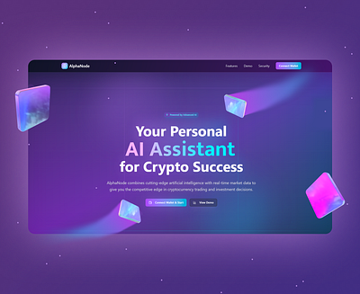 AlphaNode aidesign aiux blockchaindesign cryptoapp cryptodashboard cryptodesign cryptoux defidesign web3design