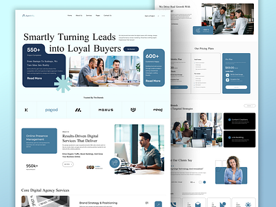 Modern & Minimalist Digital Agency Website Design ⚡🖥️ agency developer digital agency digital marketing figma modern design trendy ui ux wordpress