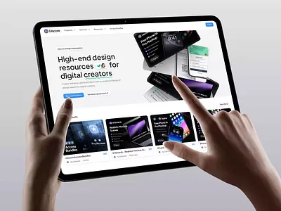 Uiscore Main Screen animation app clean creative design hero landing minimal motion graphics ui uiscore ux web