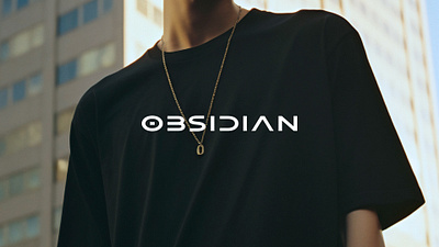OBSIDIAN Logotype artisan brand identity branding chain custom type effendy fashion graphic design jewelry logo logotype luxury minimal modern obsidian pendant premium typography visual identity wordmark