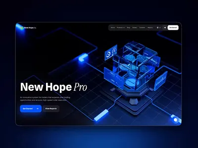 Main Section 3D Animation 3d animation crypto desing hero section landing ui website