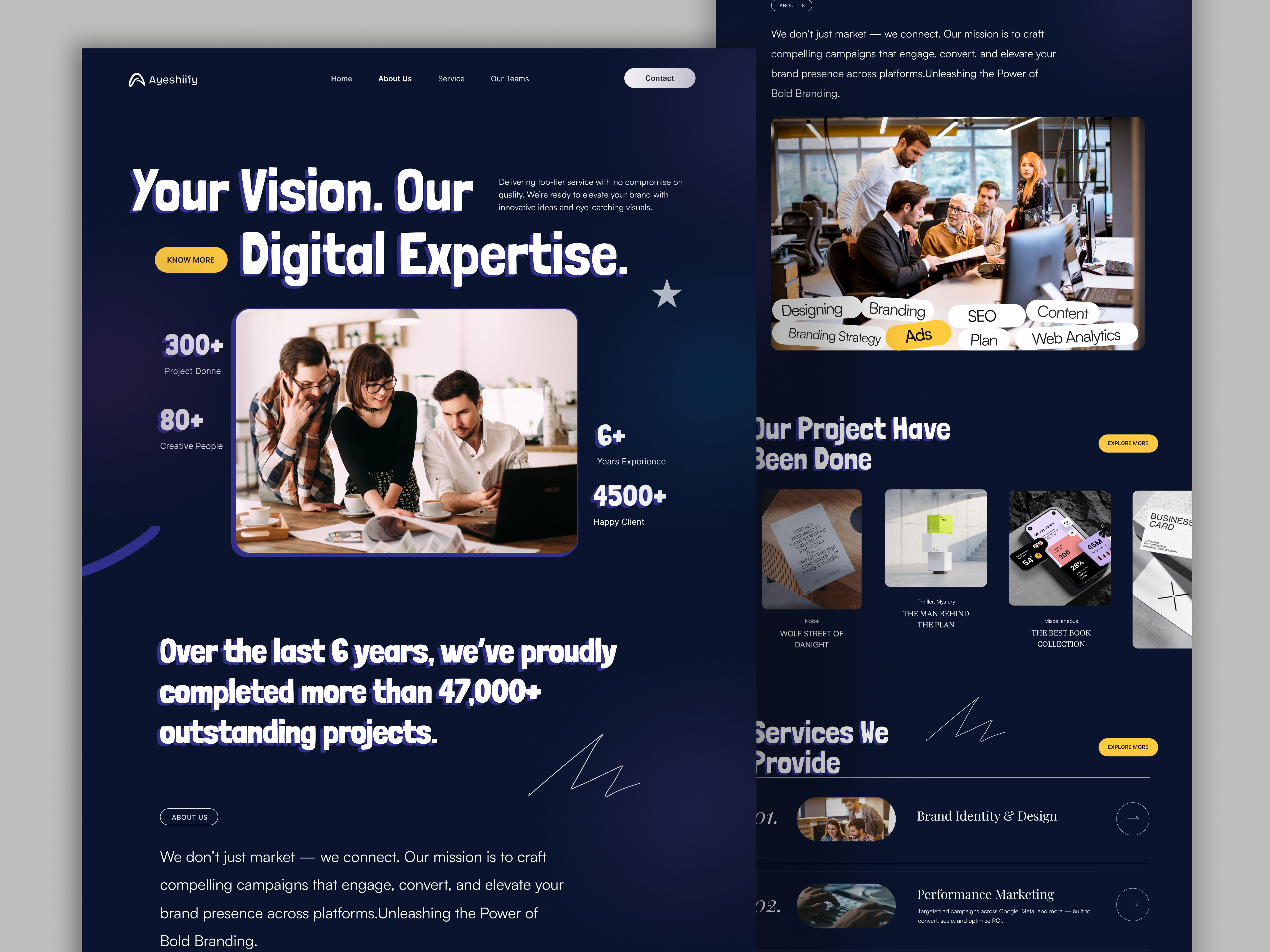 Creative Digital Agency Website 🎯💼 creative development digital agency figma modern trendy ui uiux wordpress