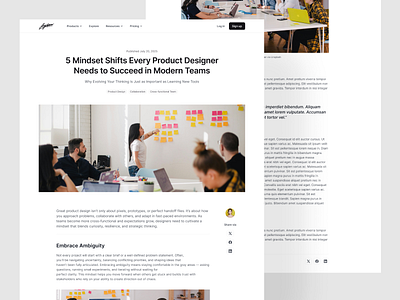 Blog Post – Daily UI #035 article blog blog post blogs challenge content daily 100 challenge daily ui dailyuichallange images minimalism post reading table of contents user interface website
