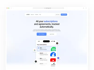 Hero Section. design fintech ui ui design ux ux design