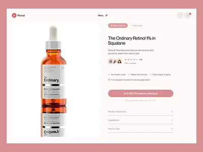 Skin Care Website Product Page 3d beauty brand website beauty product page cosmetic product website ecommerce modern product category page design product detail page product page product page design product page ui skincare skincare product page ui design uiux web design website product category website product design website product detail page