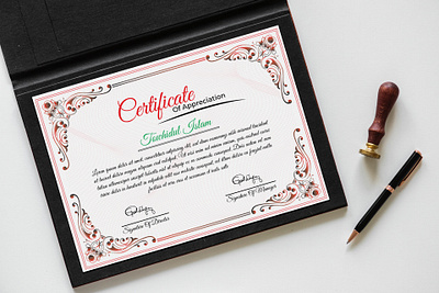 Certificate Design branding design graphic design illustration logo typography vector