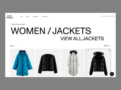Bold UI for Fashion Retail clean layout clear hierarchy clothing page design system ecommerce ui fashion retail fashion store intuitive sorting jacket section modern shopping online catalog online shopping product grid responsive design retail interface typography user focus ux ui design visual balance web commerce