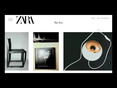 Minimalist Product Showcase Interface artistic presentation clean layout curated collection digital catalog e commerce platform ecommerce platform fashion website gallery style modern interface online store premium design product gallery retail interface shopping typography ui design ui showcase user journey ux concept ux design