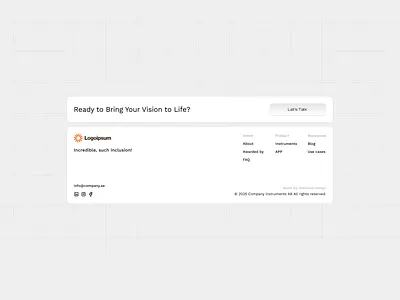 Footer design footer ui