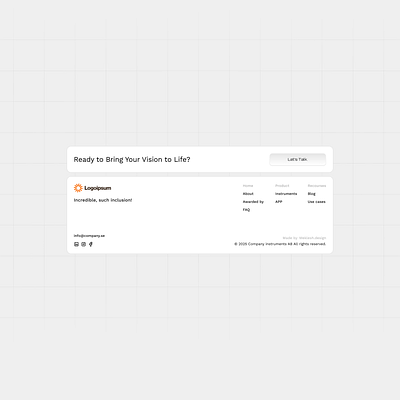 Footer design footer ui