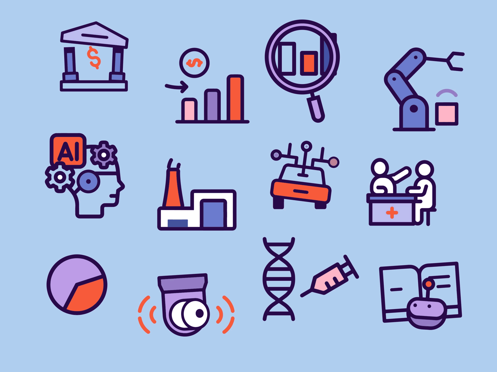 Animated icons 2d after effects animation design gif graphic design illustration motion graphics