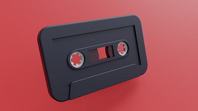 Mixtape Icon | 3D - Simple - Clean 3d blender brand branding face graphic design icon illustration mixtape modern music tape web