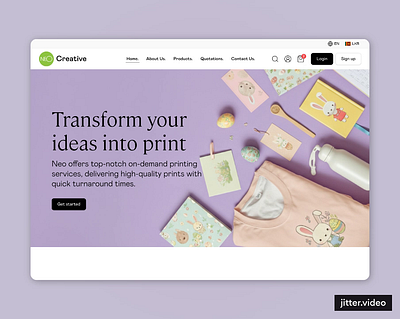 Neo Creative design modern ui web design website