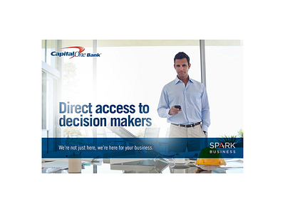 Rebranding Capital One bank art direction capital one bank creative direction direct marketing graphic design rebranding capital one small business banking ui