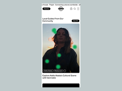 Mobile Travel Guide UI Concept clean visuals cultural guide destination discovery immersive content intuitive design lifestyle interface local stories minimal layout mobile interface modern ui photo focus responsive layout travel app travel navigation ui ui concept user experience ux design